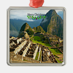 Machu Picchu, Peru, Metal Ornament