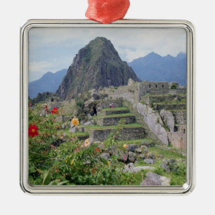Machu Picchu, Peru Metal Tree Decoration