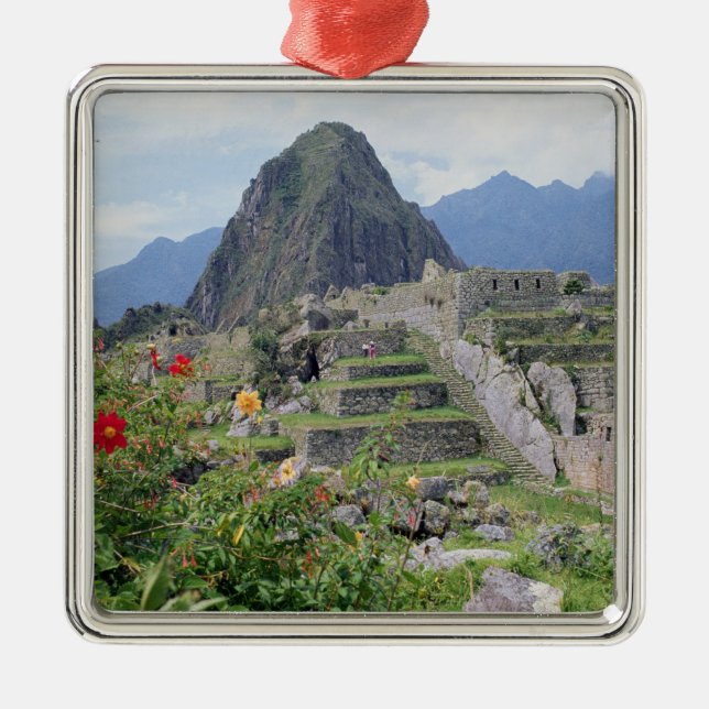 Machu Picchu, Peru Metal Tree Decoration (Front)