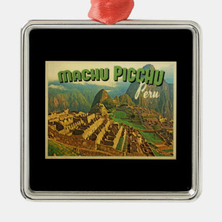 Machu Picchu Peru Metal Tree Decoration