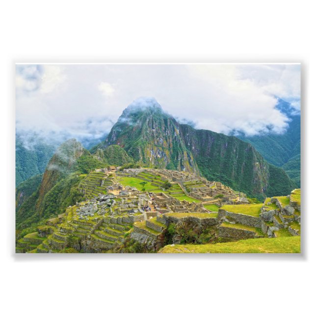 Machu Picchu, Peru, Overlook Photo Print (Front)