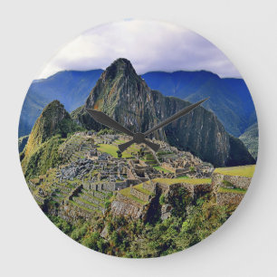 MACHU PICCHU - Peru - panorama Large Clock