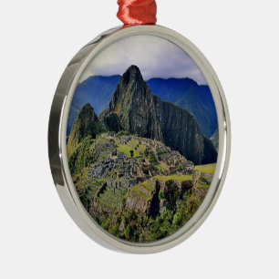 MACHU PICCHU - Peru - panorama Metal Ornament