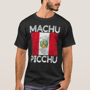 Machu Picchu Peru Peruvian Flag Inca T-Shirt