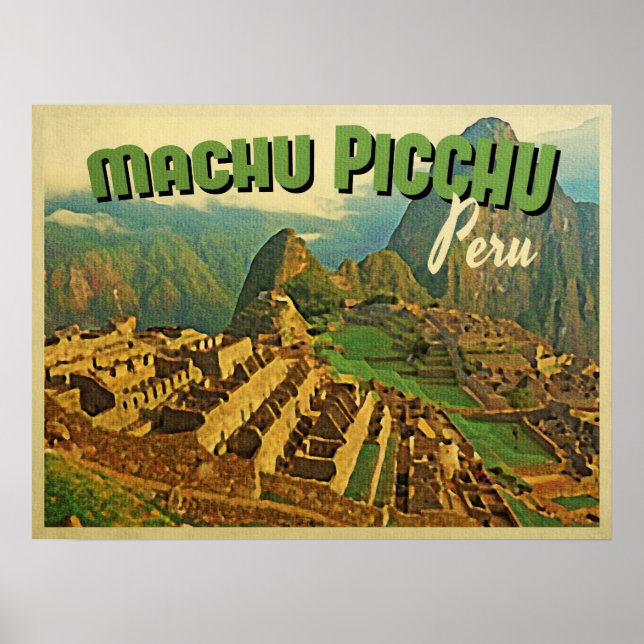 Machu Picchu Peru Poster (Front)