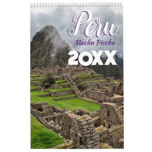 Machu Picchu Peru Scenic Wall Calendar 2025