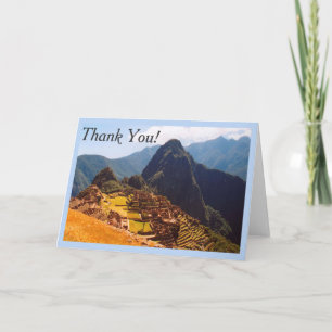 Machu Picchu Peru - South America Thank You Card