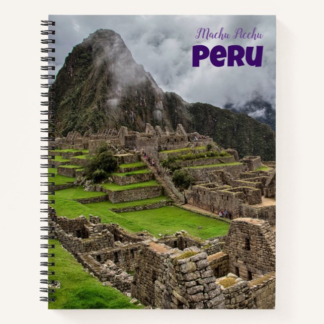 Machu Picchu Peru Spiral Notebook (Front)