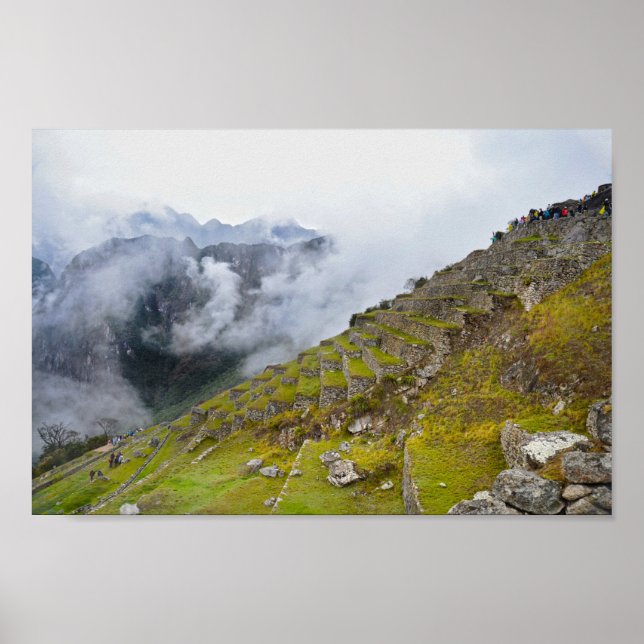 Machu Picchu, Peru, Terraces Poster (Front)