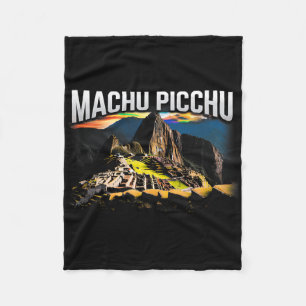 Machu Picchu Peru Travel Hiking Souvenir Gift  Fleece Blanket