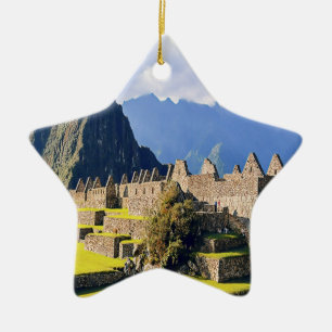 MACHU PICCHU - Peru - view Ceramic Ornament
