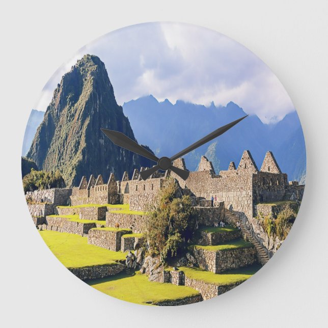 MACHU PICCHU - Peru - view Large Clock (Front)