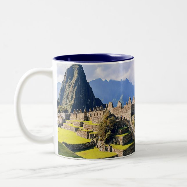 MACHU PICCHU - Peru - view Two-Tone Coffee Mug (Left)