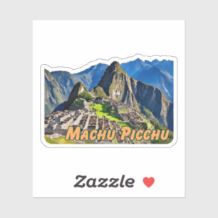 Machu Picchu Peru Watercolor