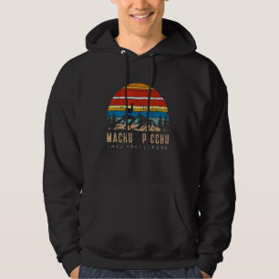 Machu Picchu Retro Llama - Cuzco Peru - Peru Inca Hoodie