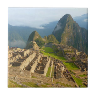 Machu Picchu ruins Ceramic Tile