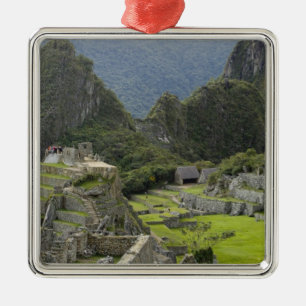 Machu Picchu, ruins of Inca city, Peru. 2 Metal Ornament