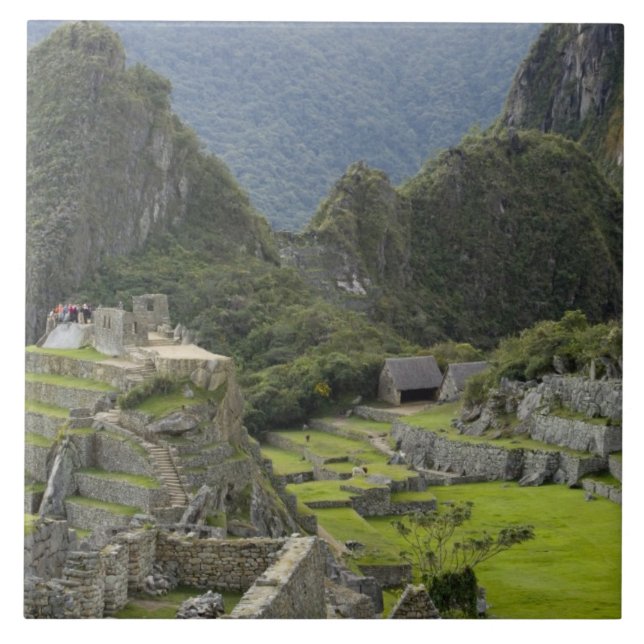 Machu Picchu, ruins of Inca city, Peru. 2 Tile (Front)