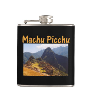 Machu Picchu Ruins Peru Sunrise Hip Flask