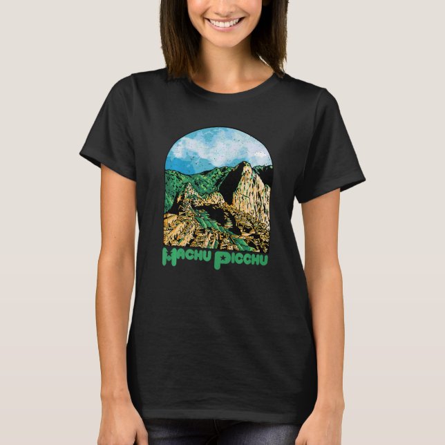 Machu Picchu Souvenir Peru Ruined city South Ameri T-Shirt (Front)