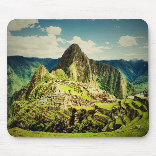 Machu Picchu stylised Mouse Pad (Front)
