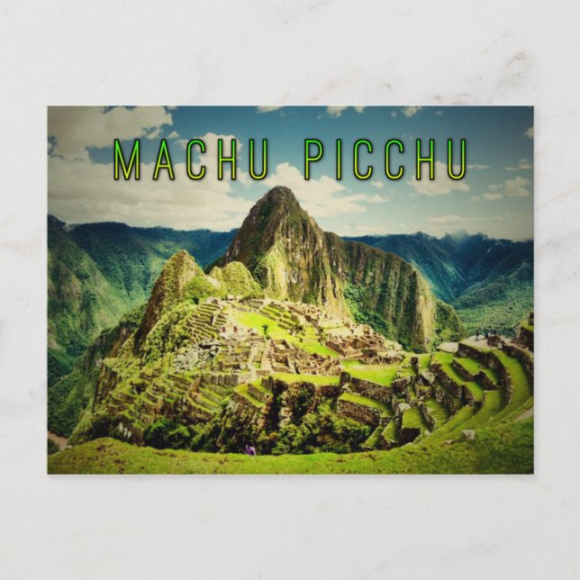 Machu Picchu stylised Postcard (Front)