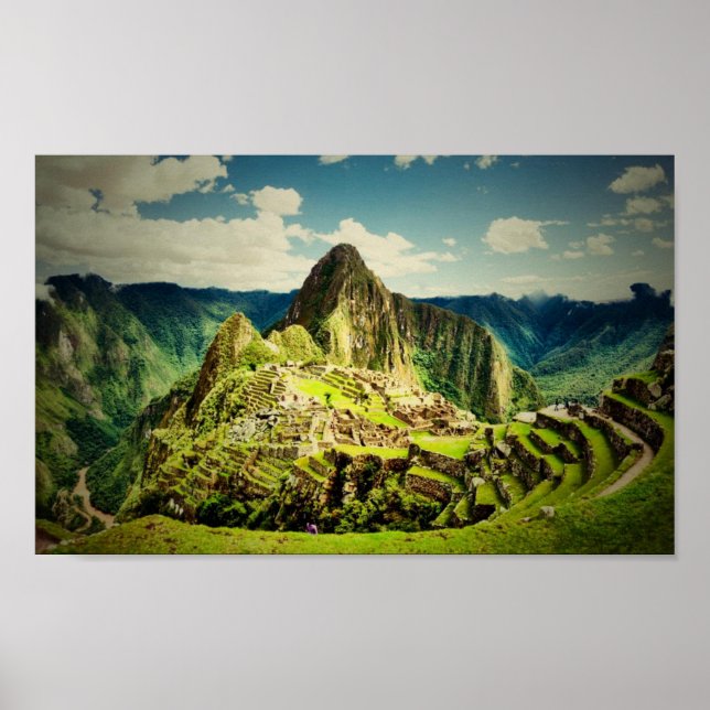 Machu Picchu stylised Poster (Front)