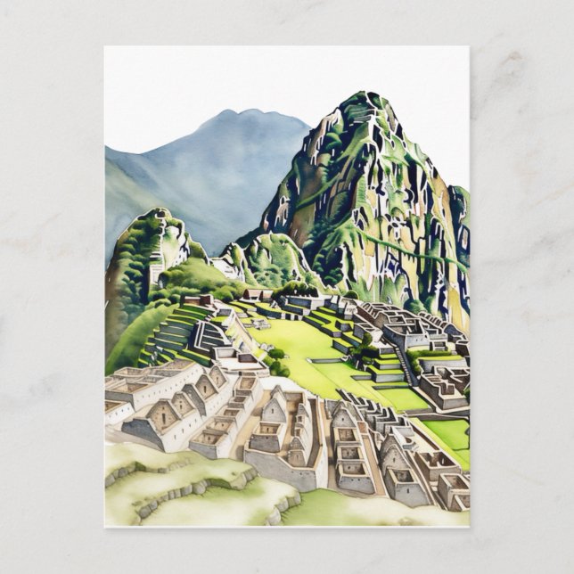 Machu Picchu: The Timeless Citadel Postcard (Front)