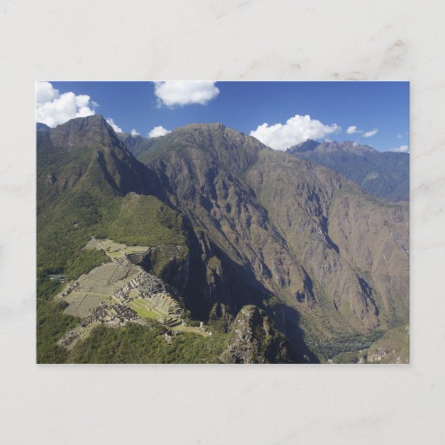 Machu Picchu viewed from Huayna Picchu, UNESCO Postcard (Front)