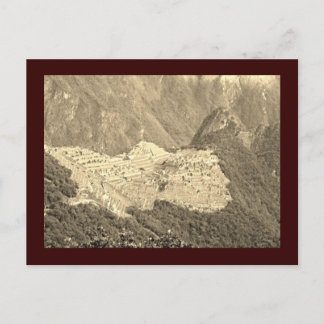 Machu Picchu Vintage Postcard