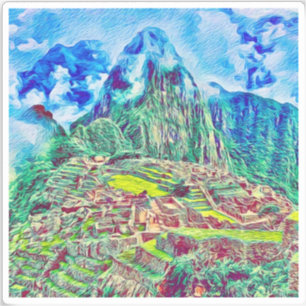 Machu Picchu Vinyl Sticker