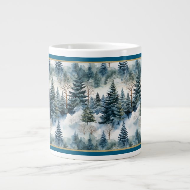 Macical Forest Dinner Bowl Large Coffee Mug (Front)