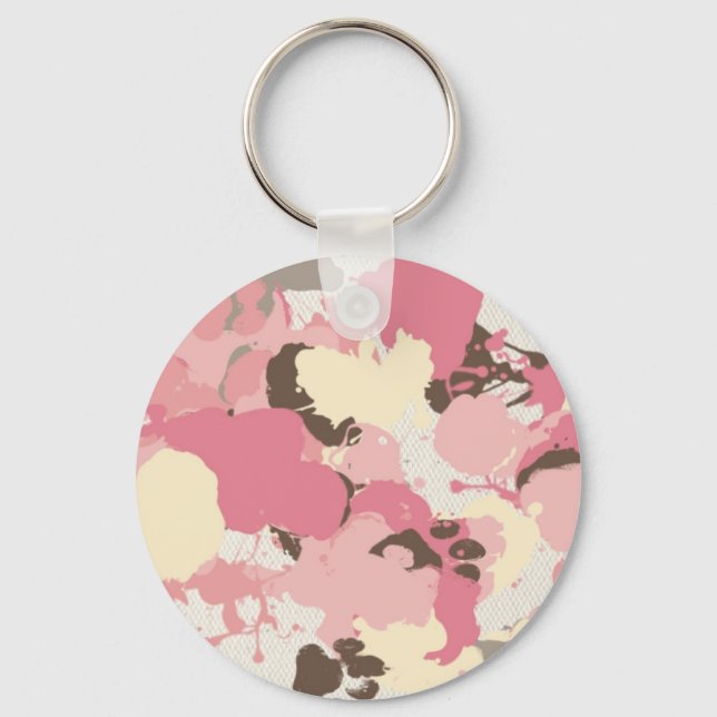 Macie the Cat paint 1 Key Ring (Front)