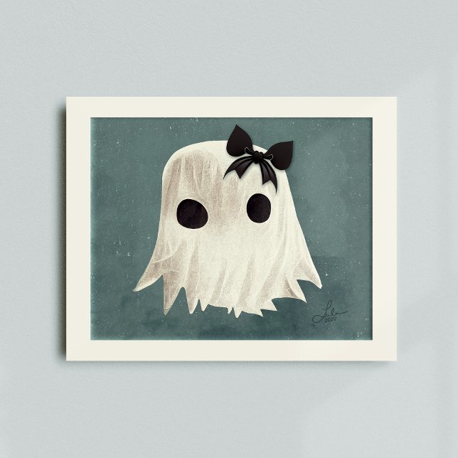 Macie The Friendly Ghost • 2022 Halloween Art Poster (Creator Uploaded)