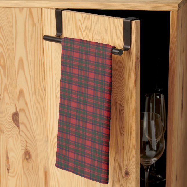 MacIntosh Clan  Modern Original Scottish Tartan Tea Towel (Thirds Fold)