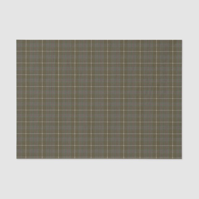 MacIntyre Hunting Weathered Scottish Tartan  Tissue Paper (Front)