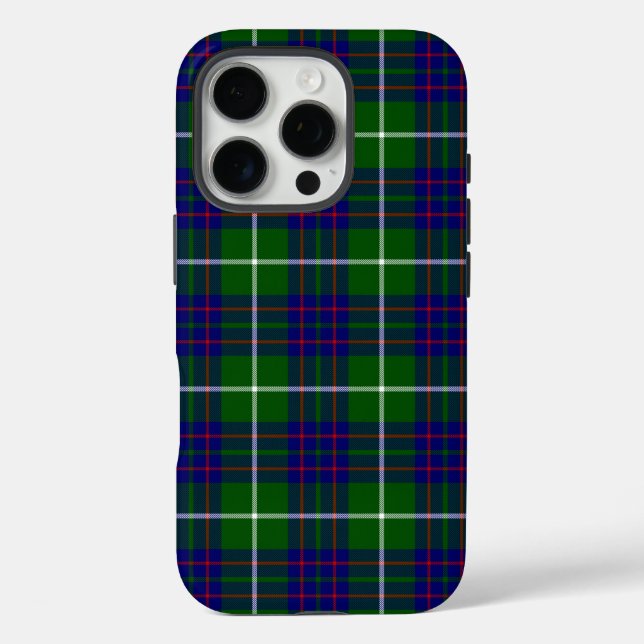 MacIntyre tartan green blue plaid Case-Mate iPhone Case (Back)