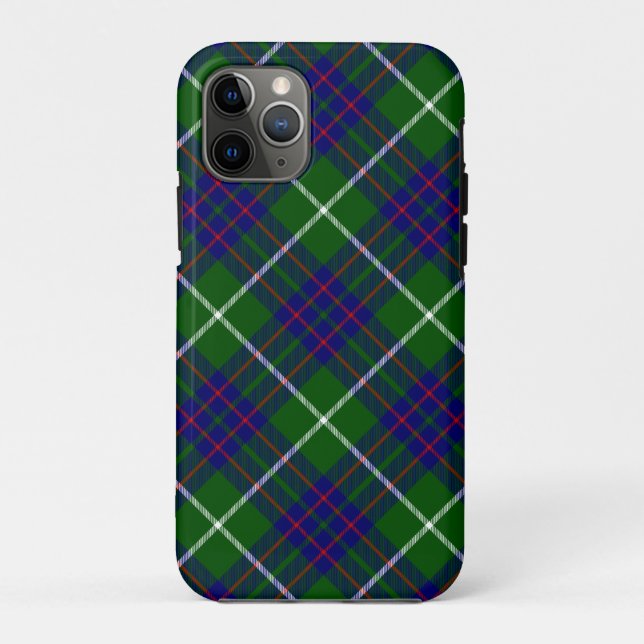 MacIntyre tartan green blue plaid Case-Mate iPhone Case (Back)