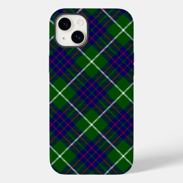 MacIntyre tartan green blue plaid Case-Mate iPhone Case (Back)