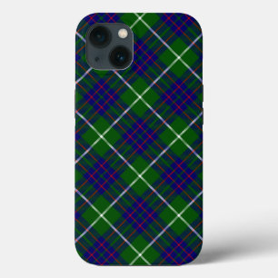 MacIntyre tartan green blue plaid iPhone 13 Case