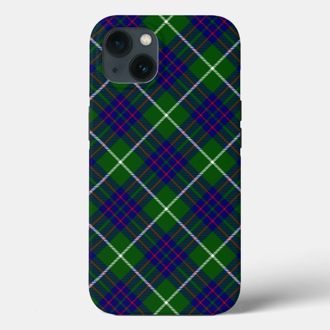 MacIntyre tartan green blue plaid Case-Mate iPhone Case (Back)