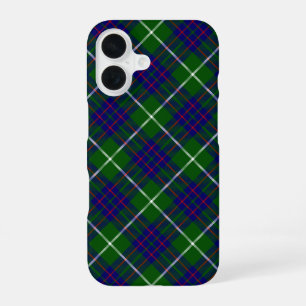 MacIntyre tartan green blue plaid iPhone 16 Case