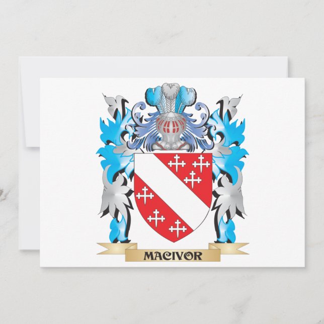 Macivor Coat of Arms - Family Crest (Front)