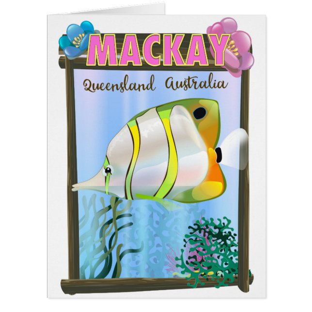 Mackay Australia Tropical travel poster (Front)