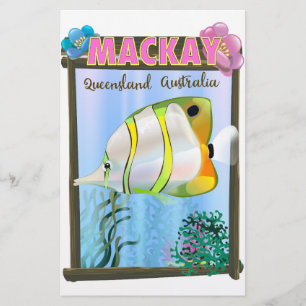 Mackay Australia Tropical travel poster Stationery