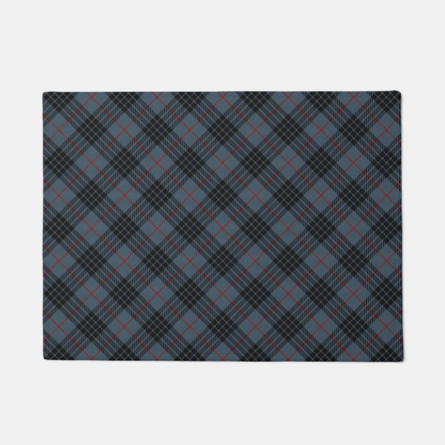 MacKay Blue Tartan Doormat (Front)