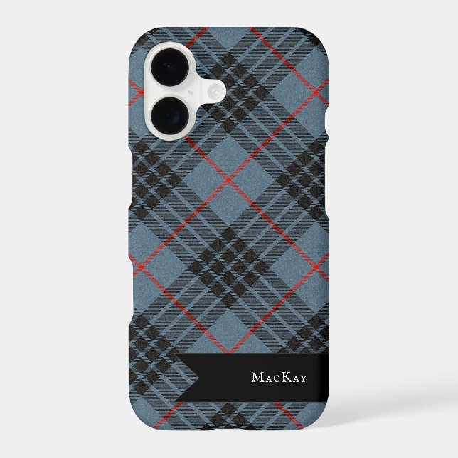 MacKay Blue Tartan Plaid Scottish Pattern (Back)