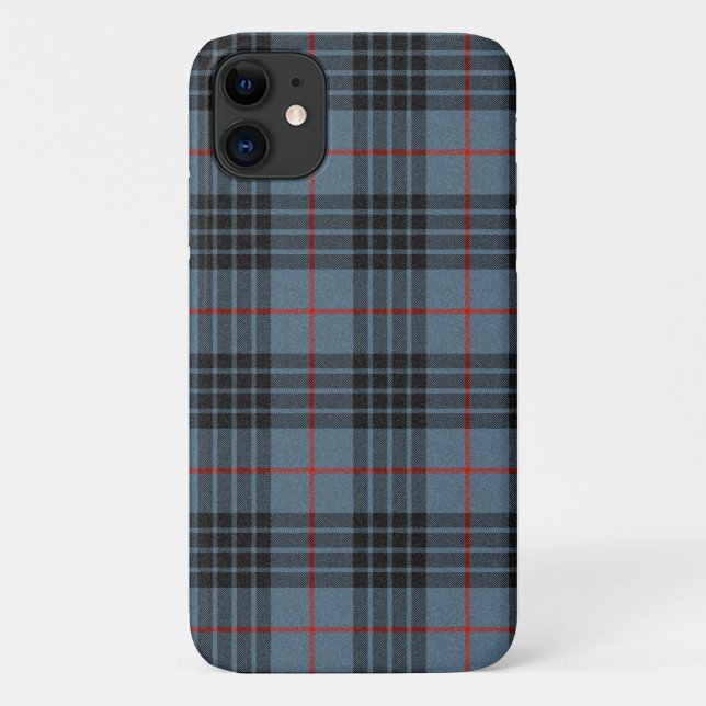 MacKay Blue Tartan Plaid Scottish Pattern Case-Mate iPhone Case (Back)