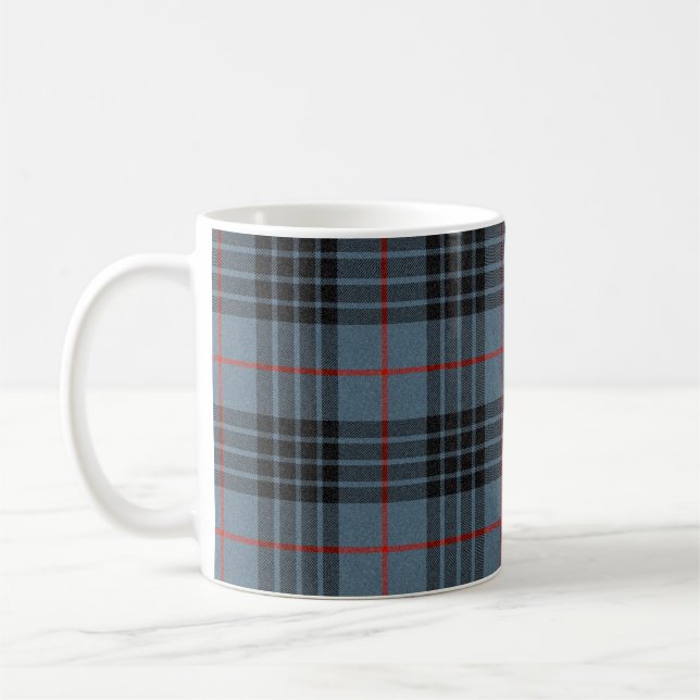 MacKay Blue Tartan Plaid Scottish Pattern Coffee Mug (Left)