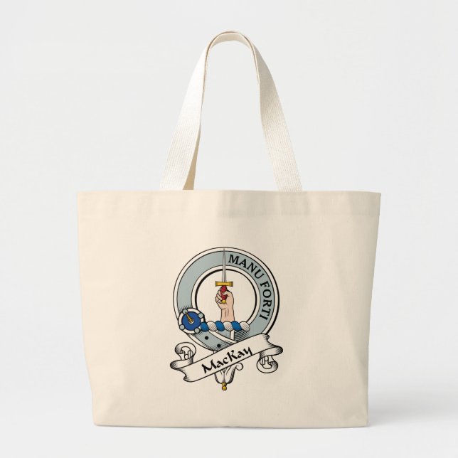 MacKay Clan Badge Large Tote Bag (Front)